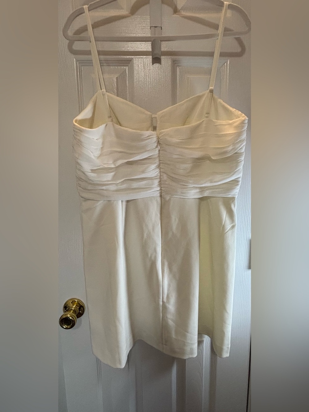 French Connection Summer White Ruched Bust Mini Dress - Picture 5 of 8